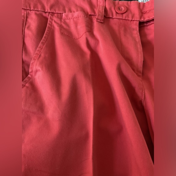 NWOT | CROP PANTS | SIZE 8 |TOMMY HILFIGER | CORAL BRICK | COTTON | SPANDEX - Picture 6 of 12